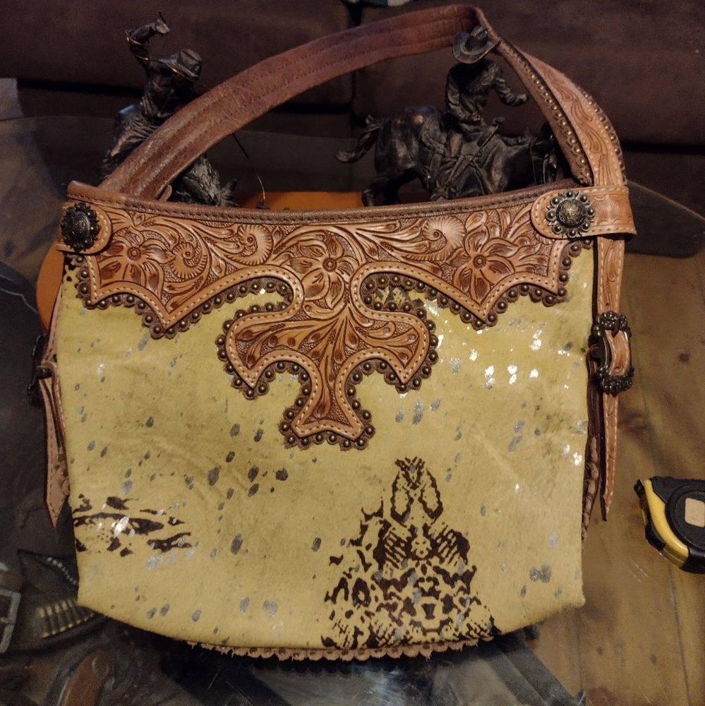 NWT American Darling Leather Shoulder Bag